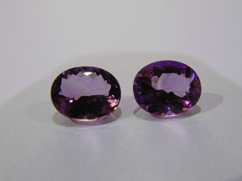 15ct Amethyst Pair 15x12mm