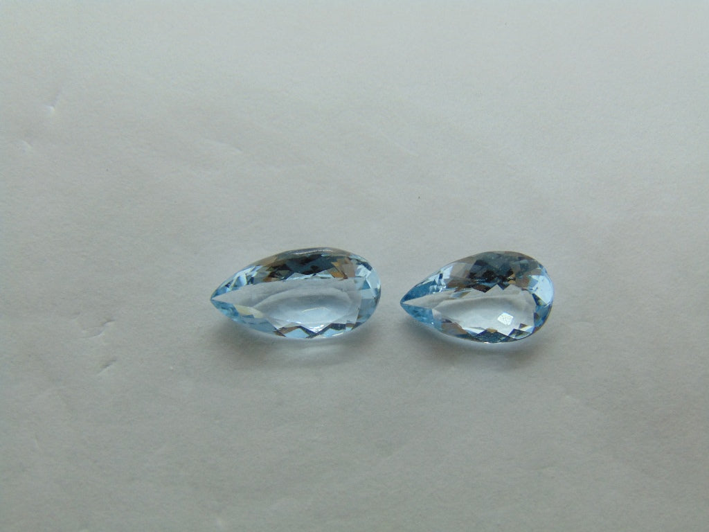 3.17ct Aquamarine 11x7mm 10x7mm