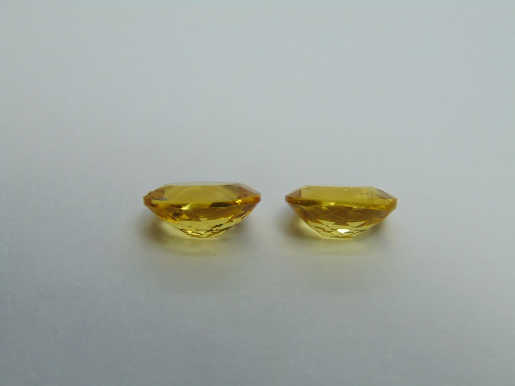 3.48ct Beryl Pair 9x7mm