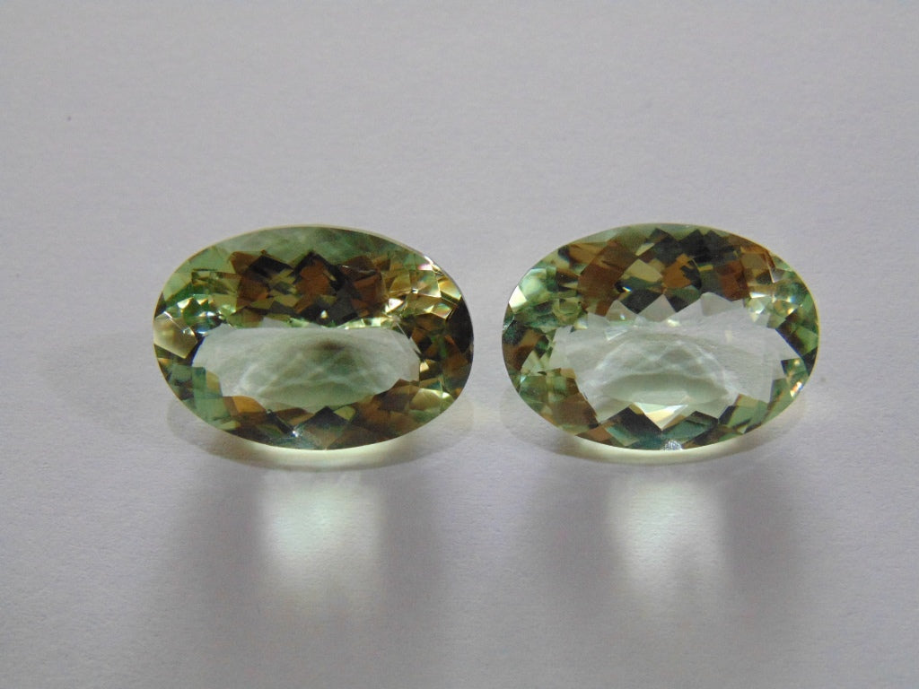 30.50ct Prasiolite (Pair)