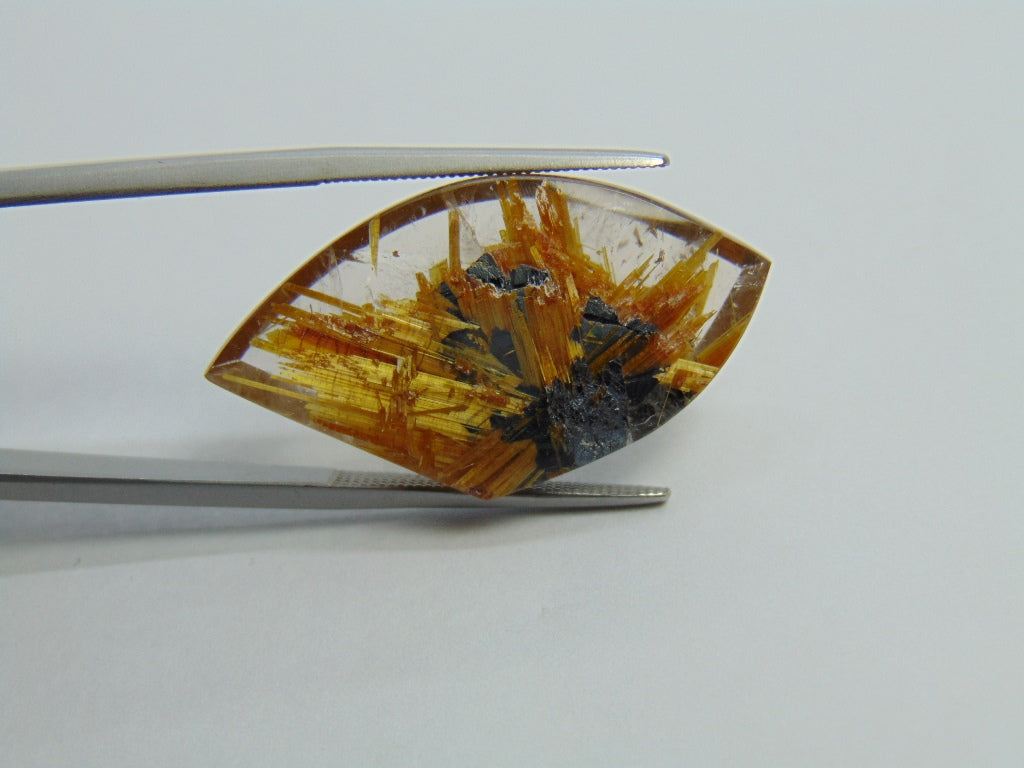 21.20ct Rutile Golden 30x16mm