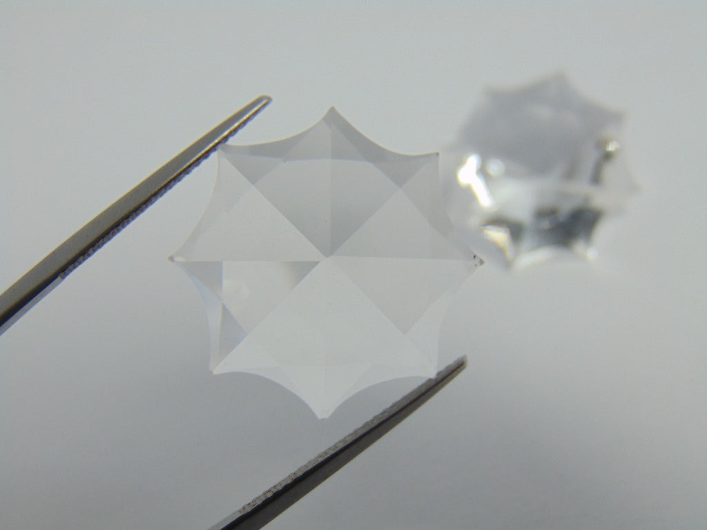 43.60ct Quartz Crystal Pair 22mm
