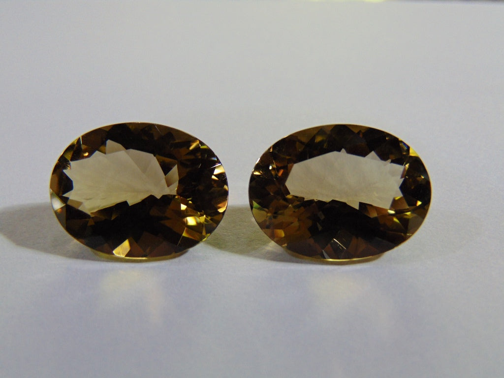 28.50ct Citrine (Pair)