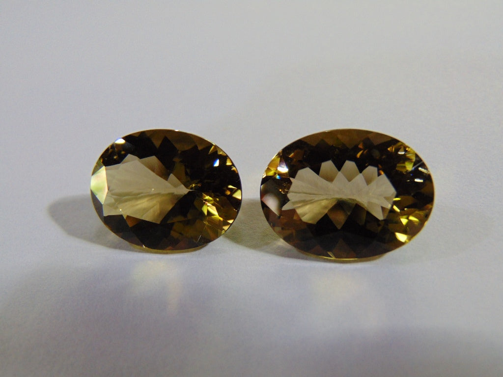 28.50ct Citrine (Pair)