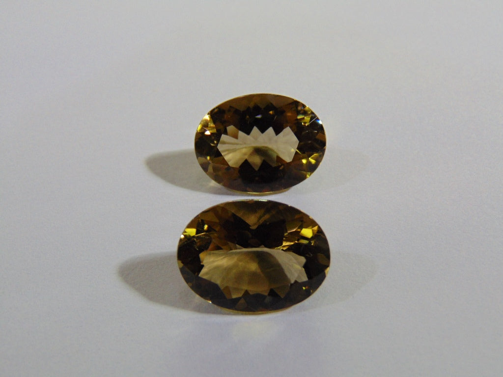 28.50ct Citrine (Pair)