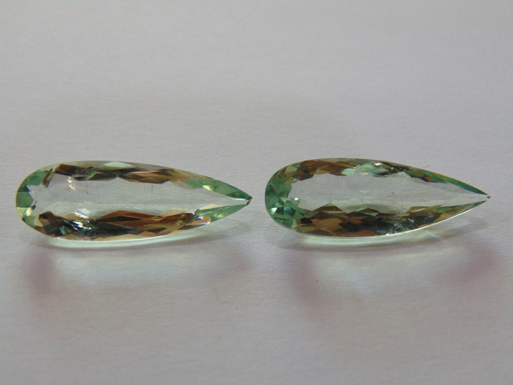 16.50ct Prasiolite Pair