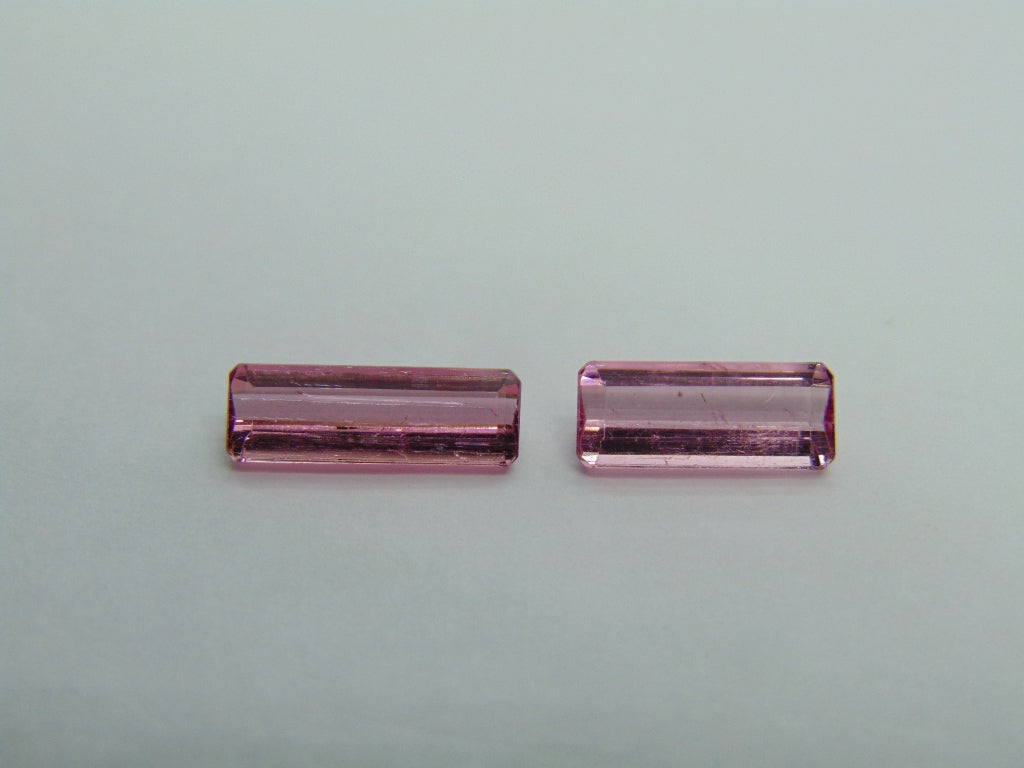 2.99ct Tourmaline 12x4mm 11x4mm