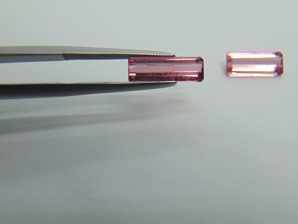 2.99ct Tourmaline 12x4mm 11x4mm