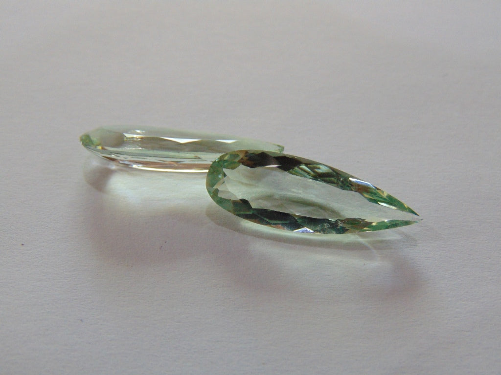 16.50ct Prasiolite Pair