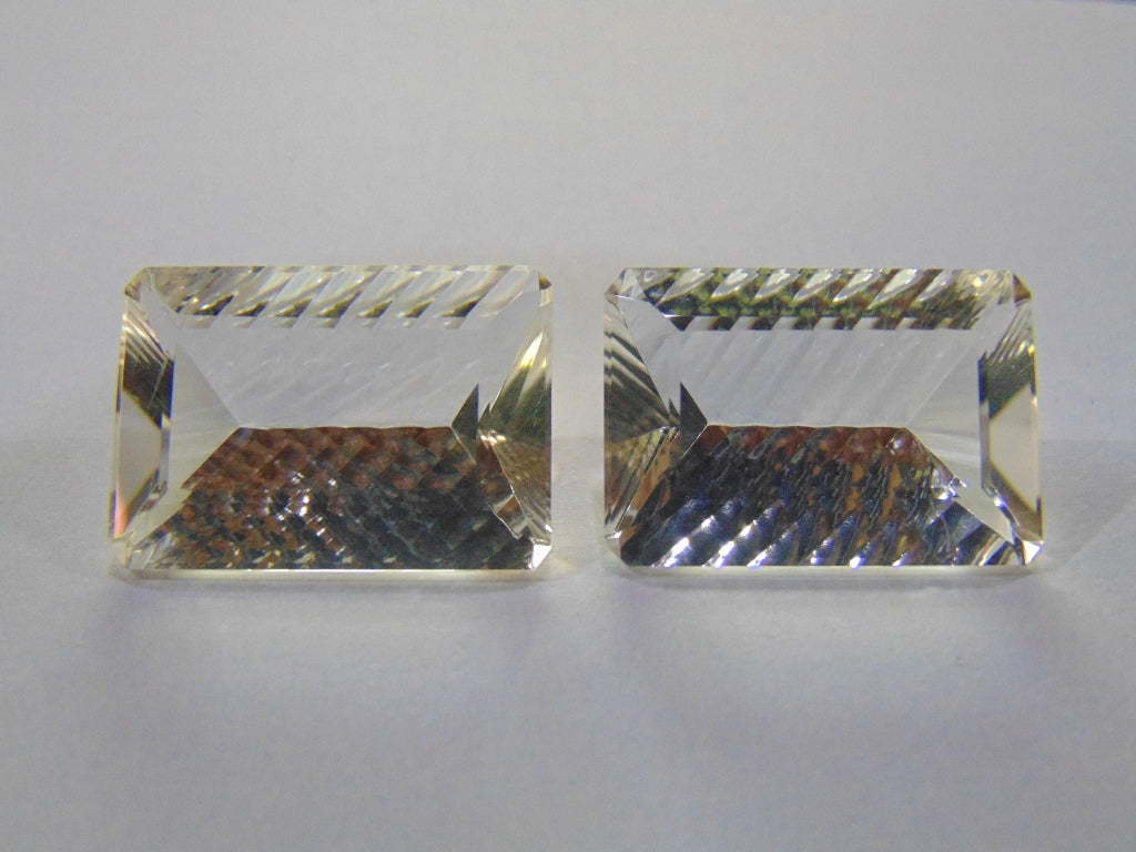 51.20ct Quartz Crystal Pair 23x16mm