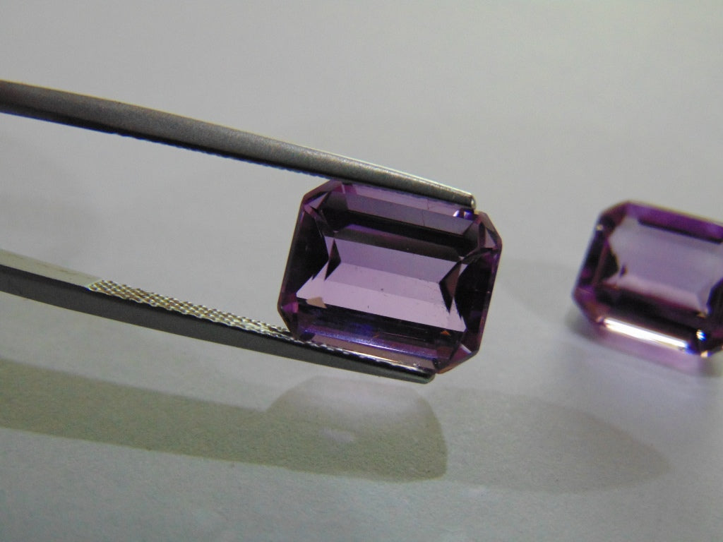 9ct Amethyst (Pair)