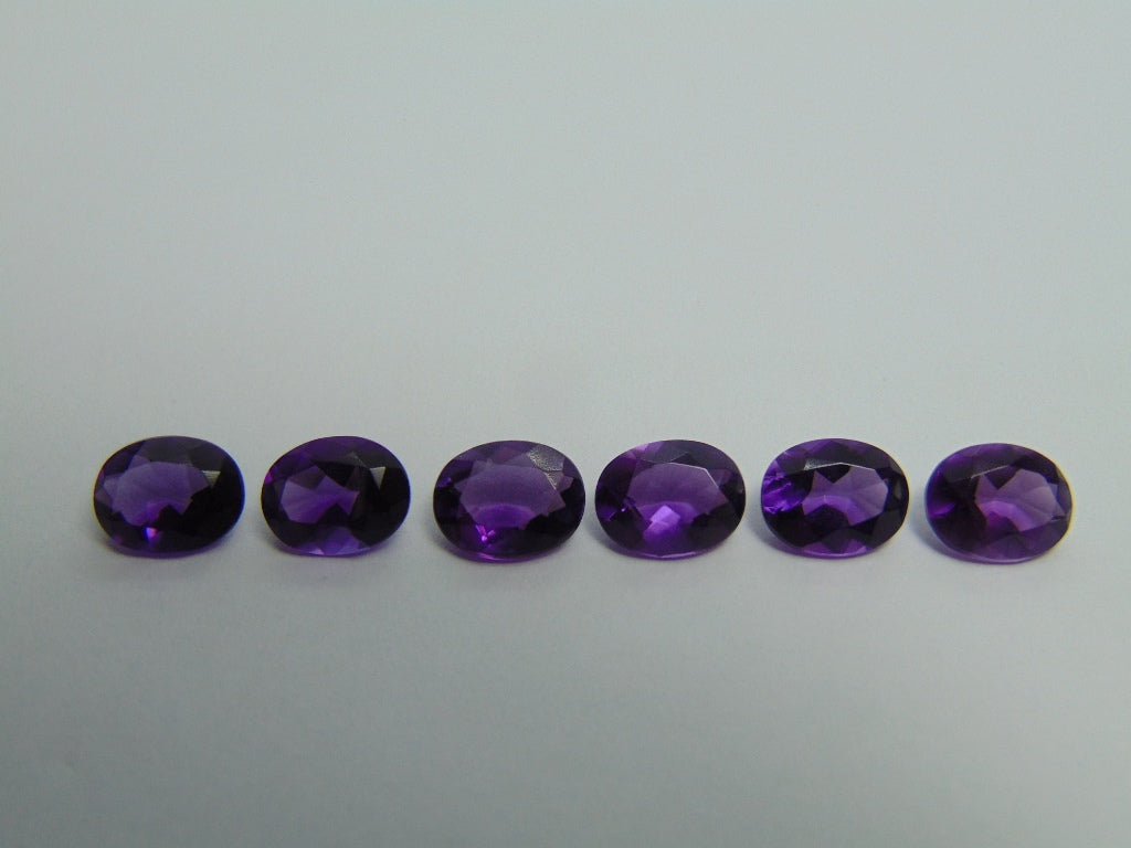 9.55ct Amethysts Calibrated 9x7mm