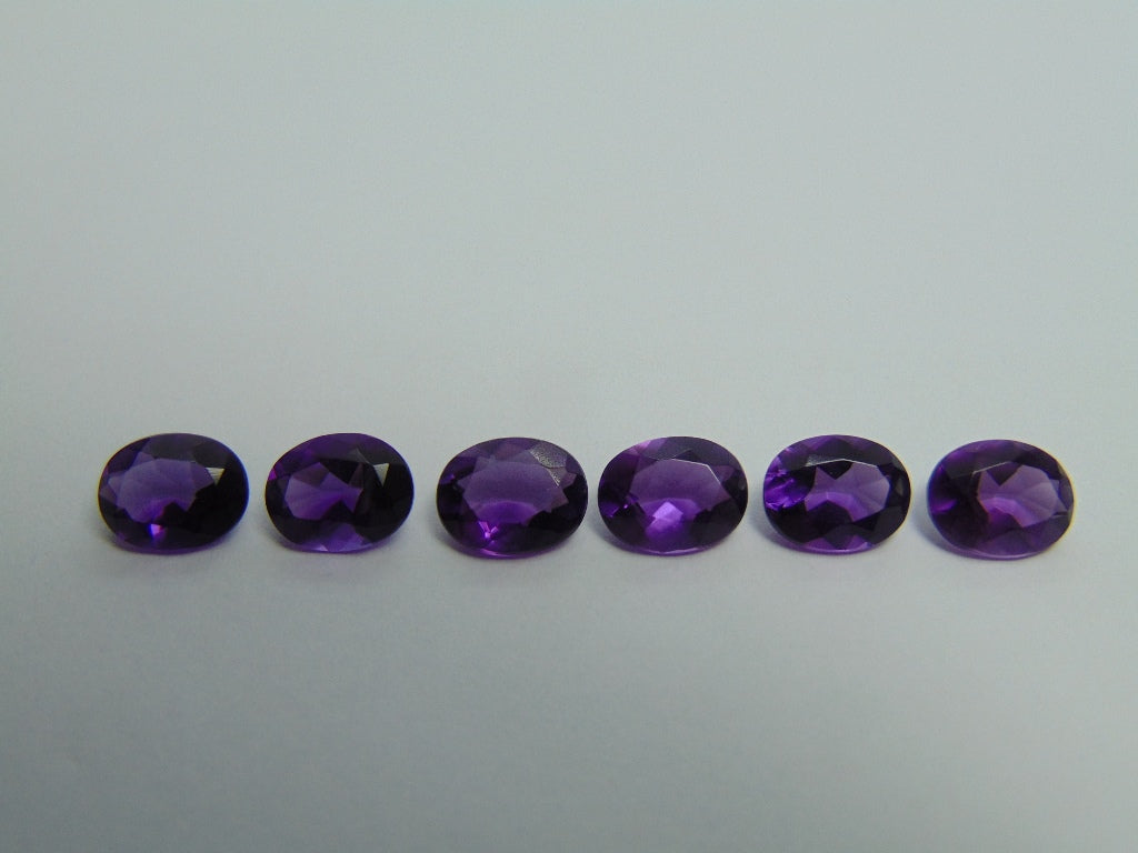 9.55ct Amethysts Calibrated 9x7mm