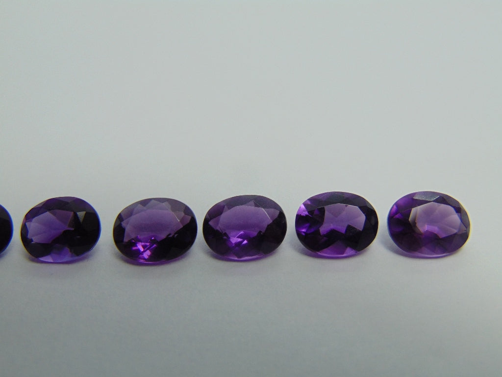 9.55ct Amethysts Calibrated 9x7mm