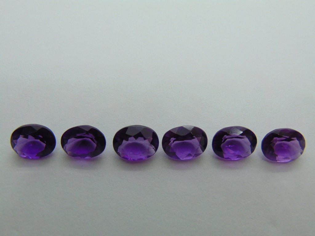 9.55ct Amethysts Calibrated 9x7mm