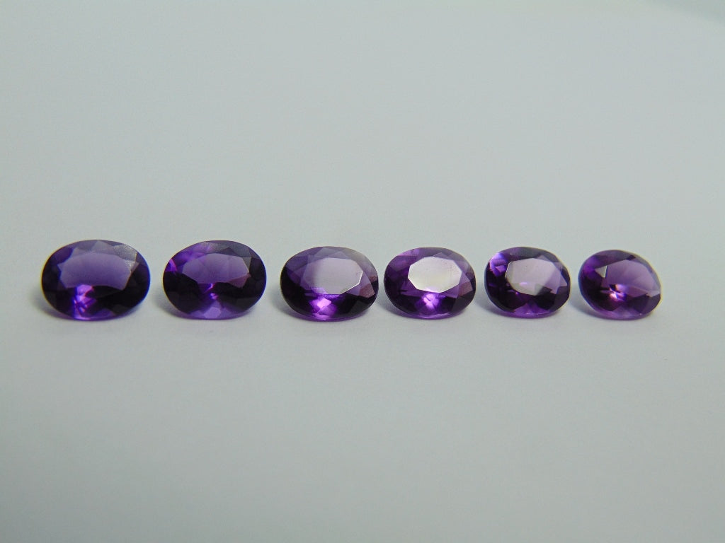 9.55ct Amethysts Calibrated 9x7mm