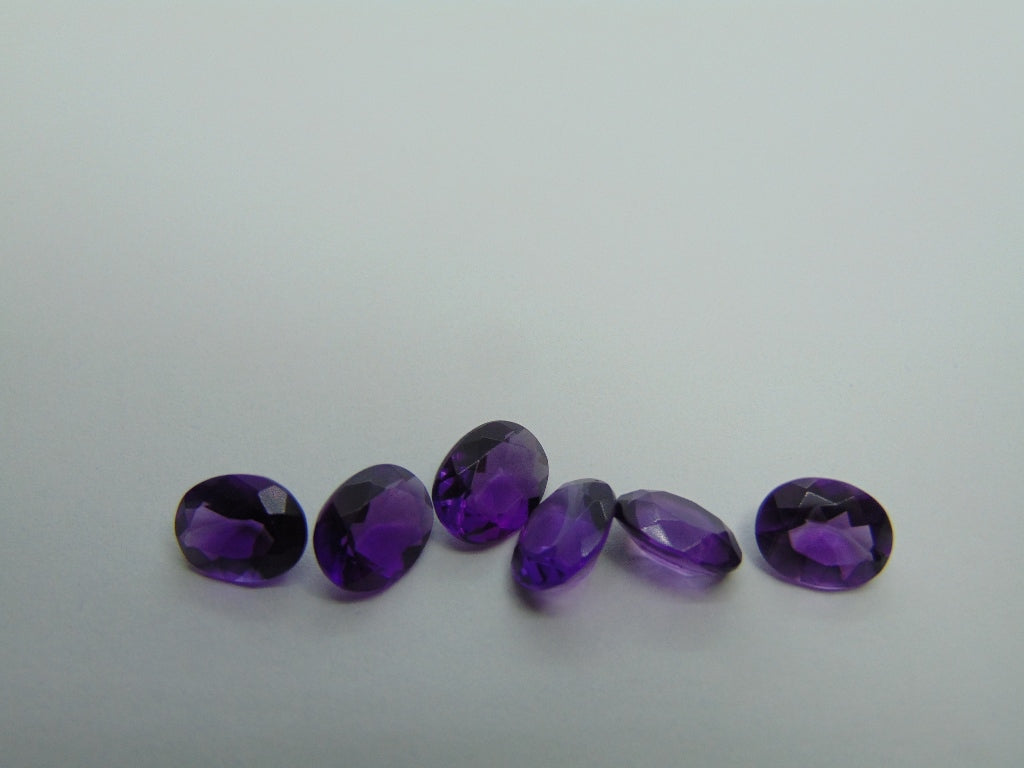 9.55ct Amethysts Calibrated 9x7mm