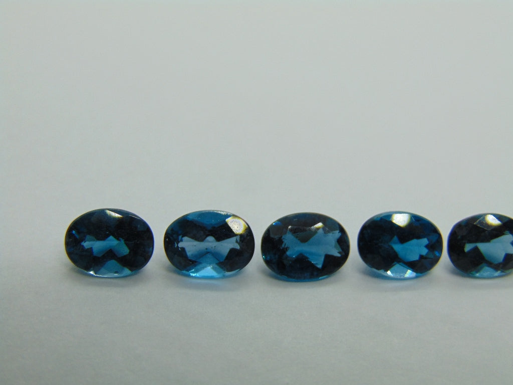 8.39ct Topaz London Blue Calibrated 8x6mm