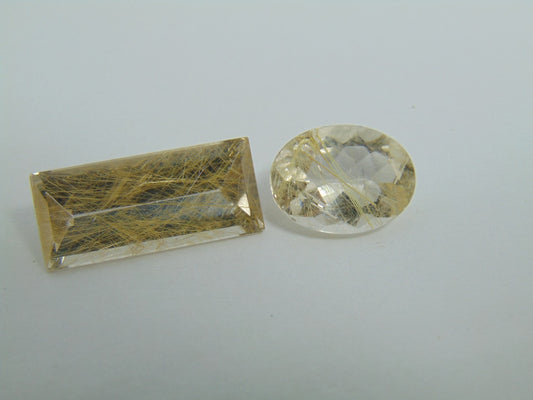 21.50cts Rutile 24x10mm 16x12mm