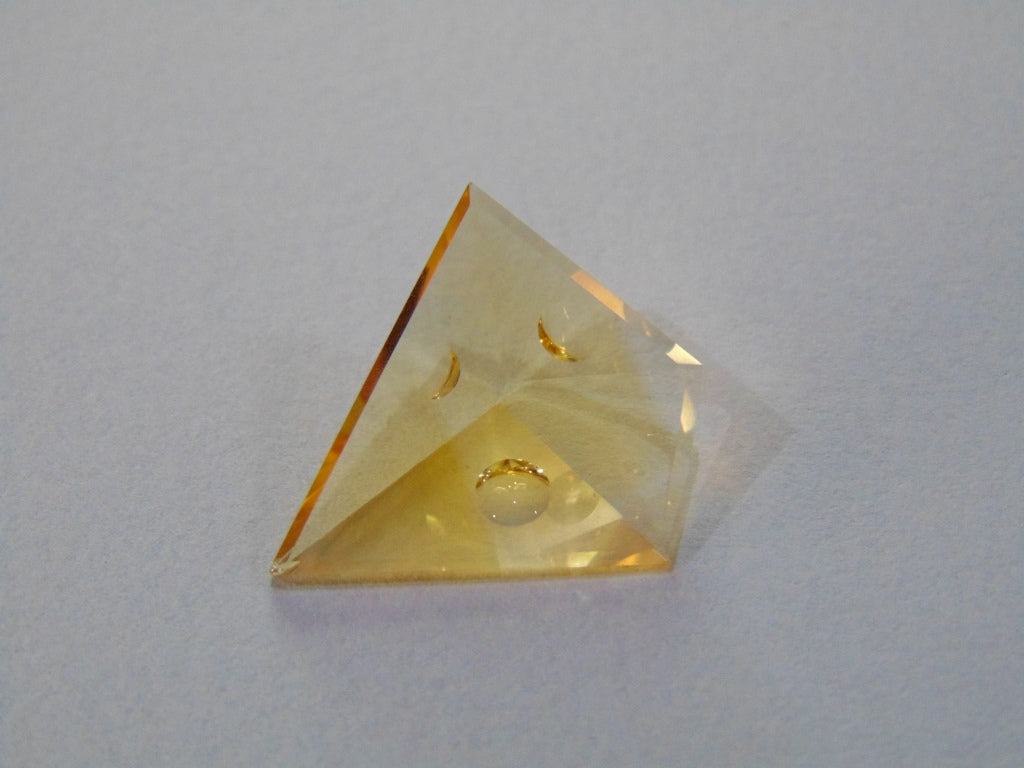 8ct Citrine With Bubbles 23x20mm