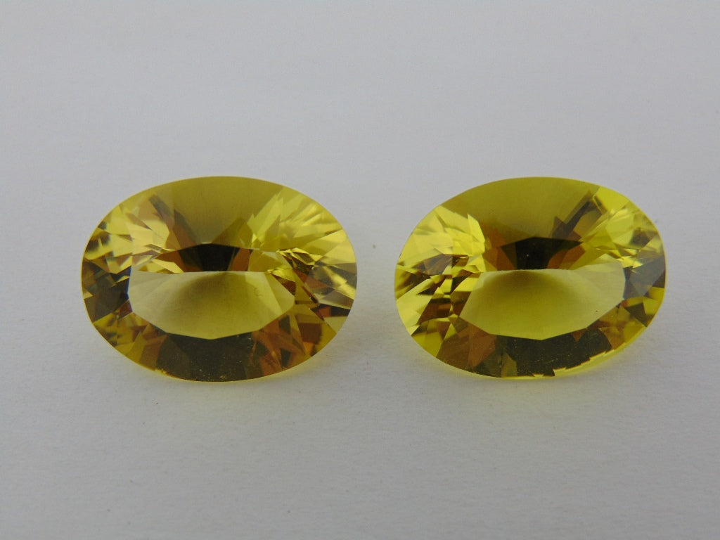 29.20cts Quartz Green Gold (Pair)
