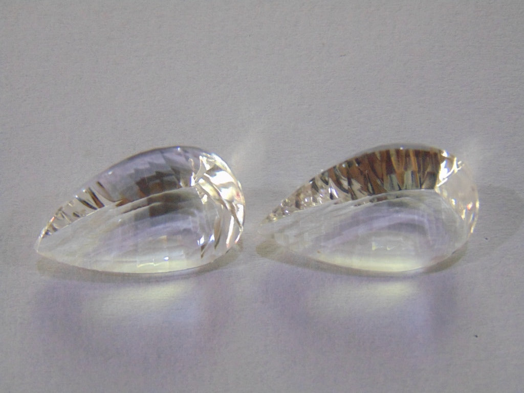 28.60ct Quartz (Crystal) Pair