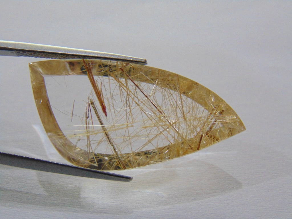 20.50ct Rutile Golden 34x16mm