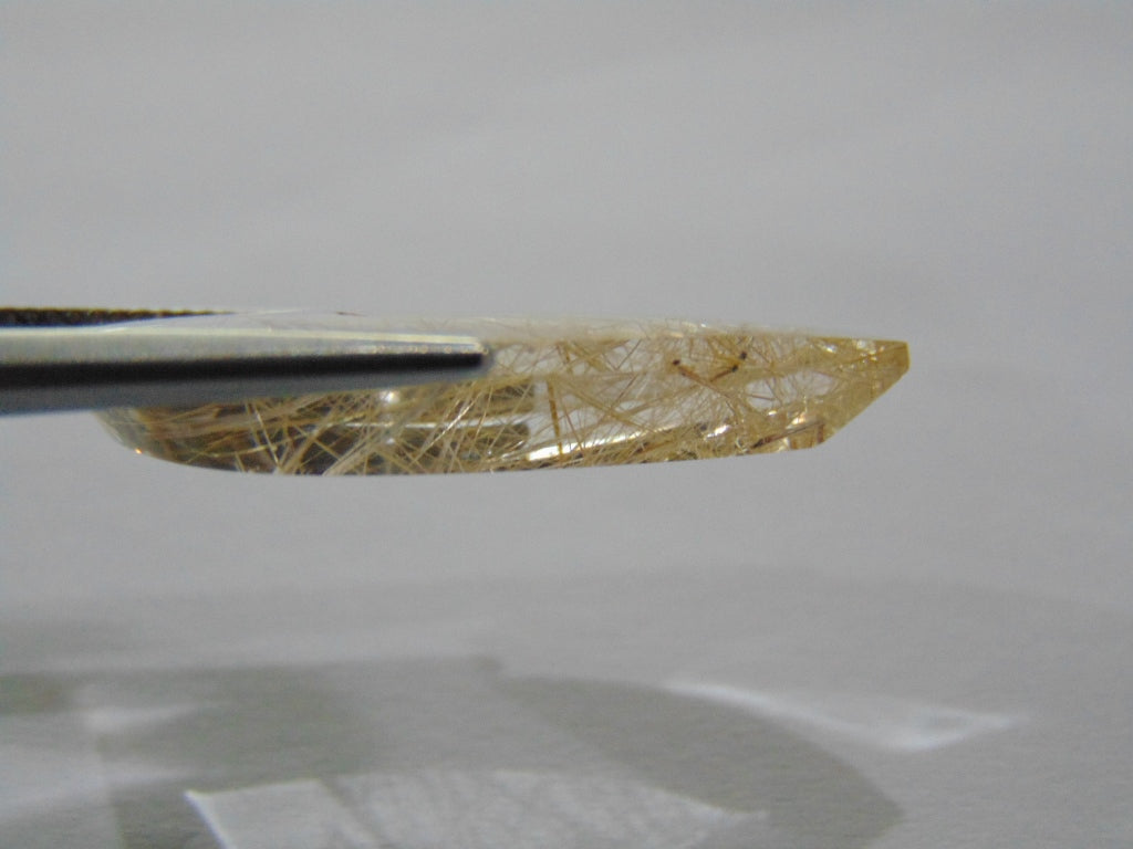 20.50ct Rutile Golden 34x16mm