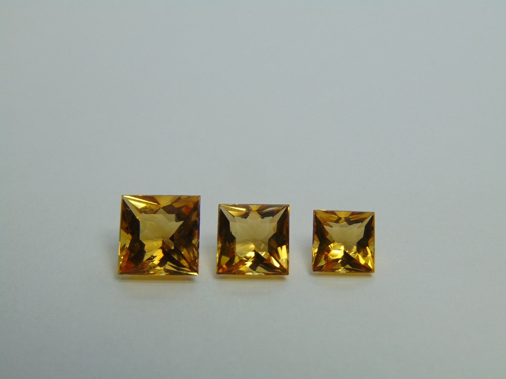 5.73ct Citrine 8mm 7mm 6mm