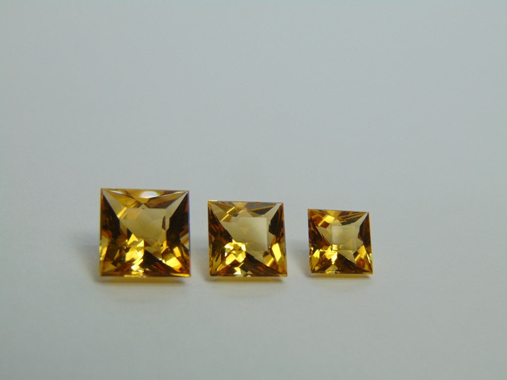 5.73ct Citrine 8mm 7mm 6mm