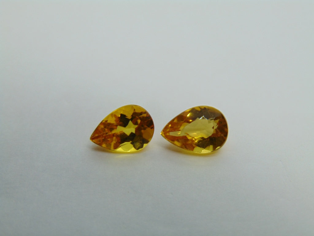 3.45ct Beryl Pair 10x7mm