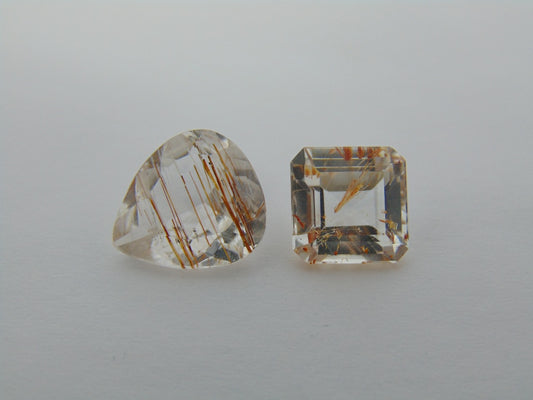 12.60cts Topaz With Golden Rutile