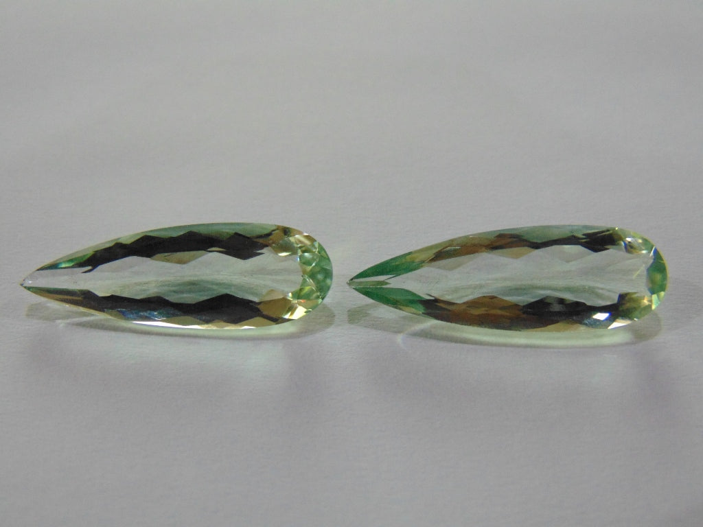 15.80ct Prasiolite (Pair)