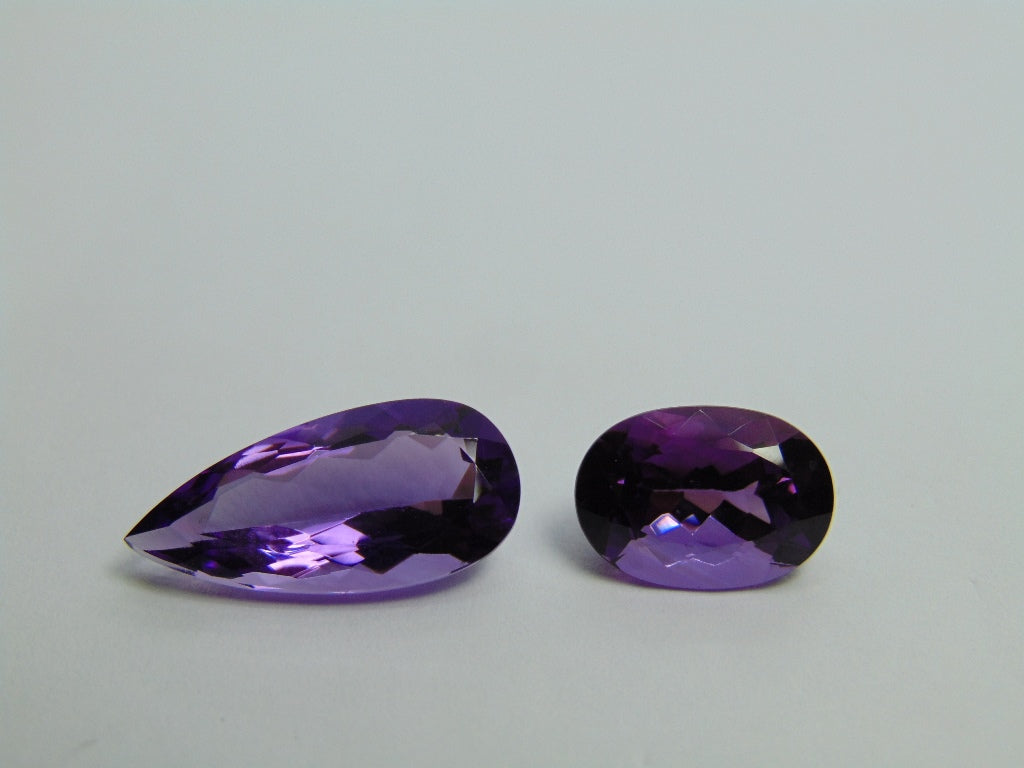 14.10ct Amethyst 21x10mm 14x10mm