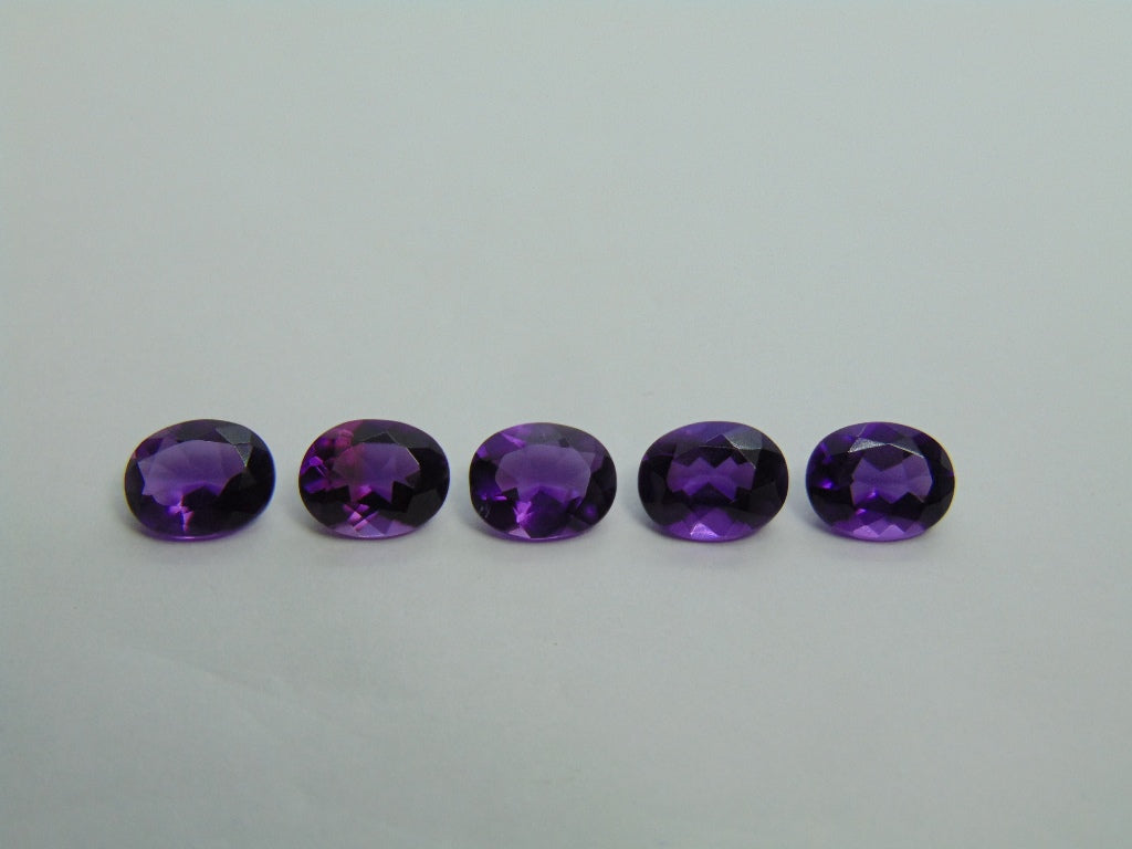 8.20ct Amethysts Calibrated 9x7mm