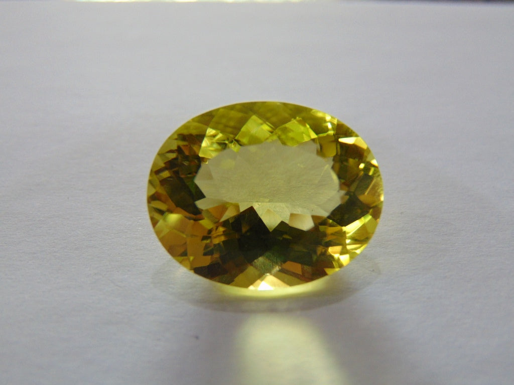 28.10ct Green Gold 23x18mm