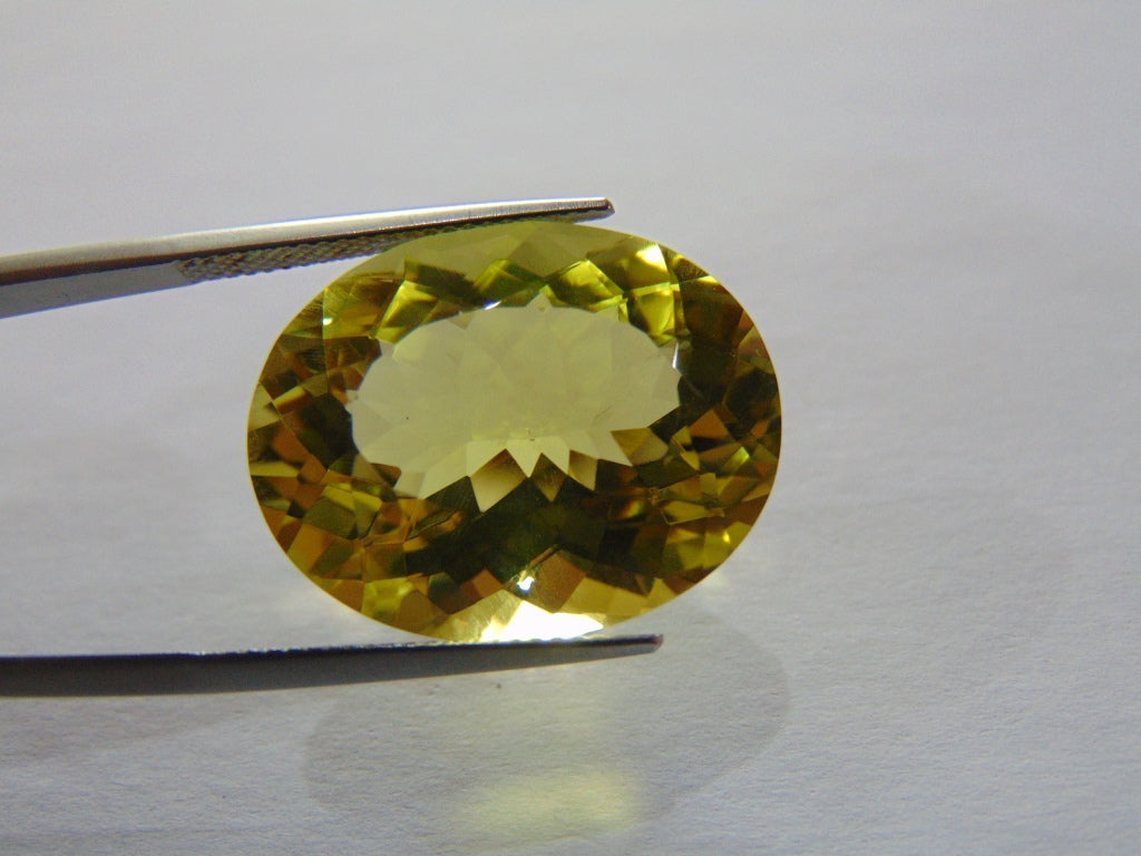 28.10ct Green Gold 23x18mm