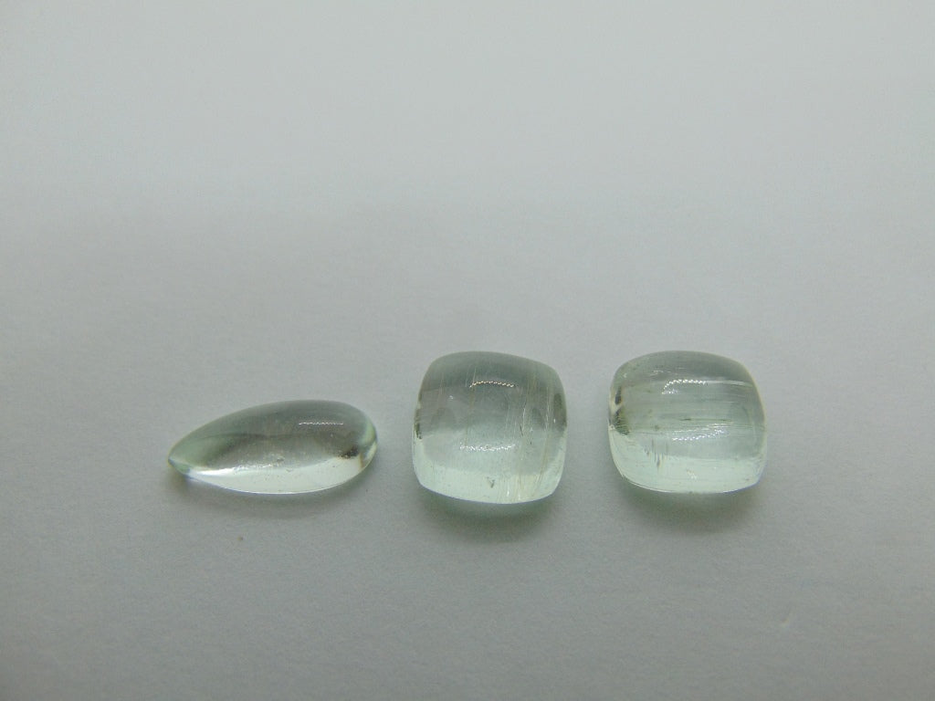 14.80ct Beryl Cabochon 15x7mm 11mm