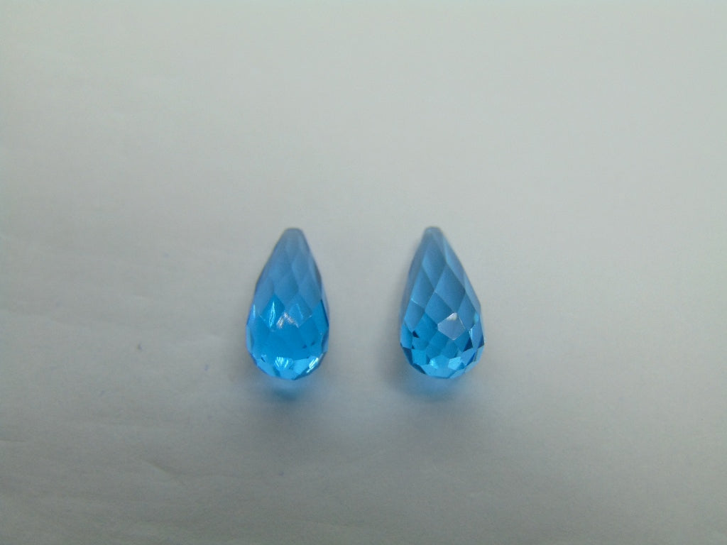 8ct Topaz Pair 13x6mm