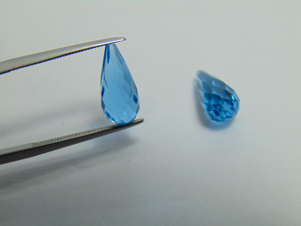 8ct Topaz Pair 13x6mm