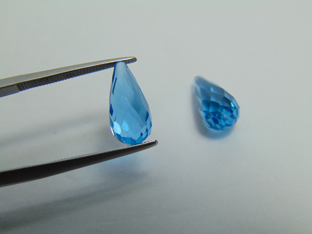 8ct Topaz Pair 13x6mm