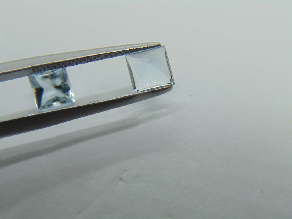 1.75ct Aquamarine Pair 6mm