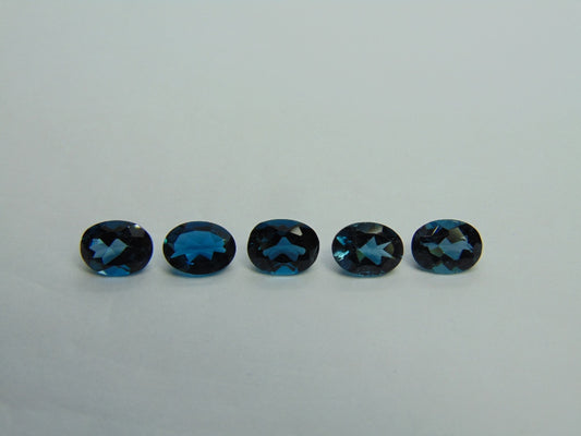 7.55ct Topaz London Blue Calibrated 8x6mm