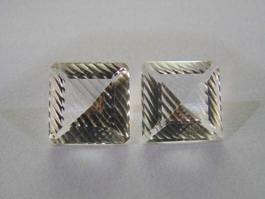 25.80ct Quartz (Crystal) Pair