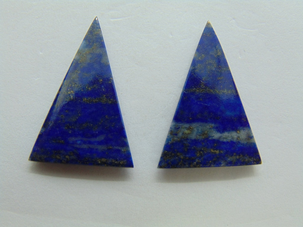 18.50ct Lazulite Pair 25x17mm