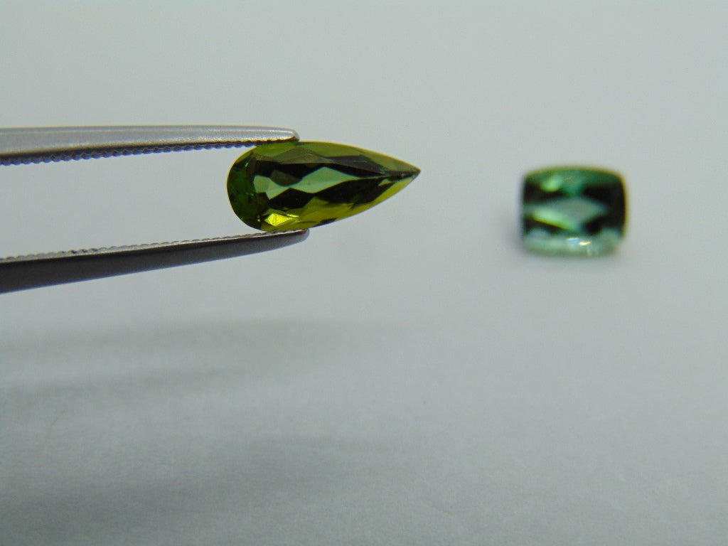 2.10ct Tourmaline 10x4mm 7x5mm