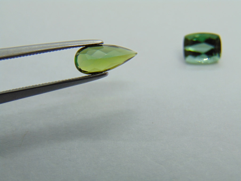 2.10ct Tourmaline 10x4mm 7x5mm