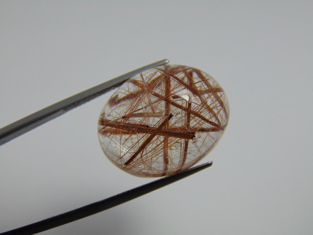32.40ct Rutile Red 22x11mm