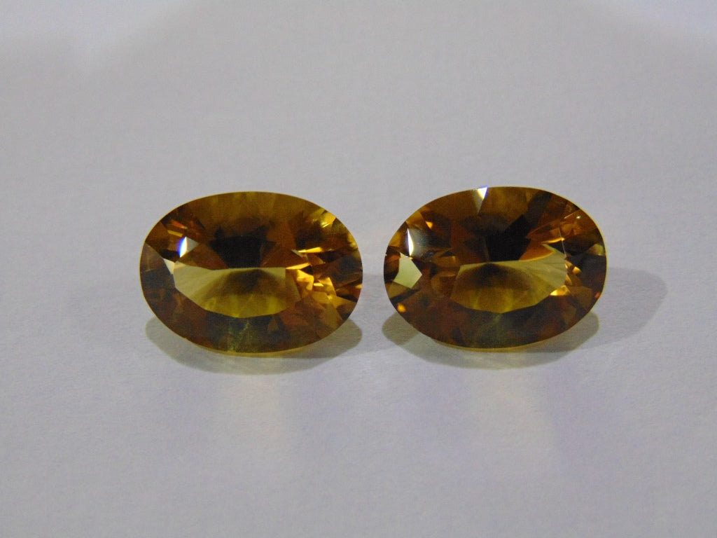 21.50ct Citrine (Pair)