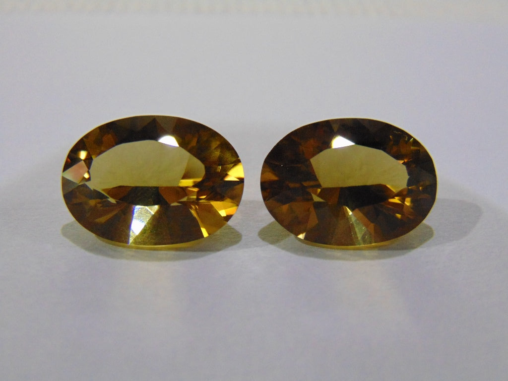 21.50ct Citrine (Pair)